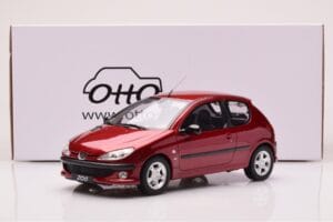 Peugeot 206 S16 Rød Otto 1:18 OT1039 Resin — billede 6 af 6