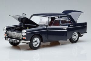 Peugeot 404 Blå Norev 1:18 184836 Metal — billede 2 af 7