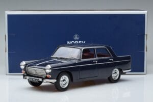 Peugeot 404 Blå Norev 1:18 184836 Metal — billede 7 af 7