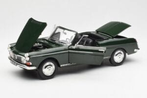 Peugeot 404 Cabriolet Antique Green Begrænset Udgave Norev 1:18 184829 Metal — billede 2 af 8