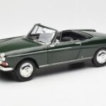 Peugeot 404 Cabriolet Antique Green Begrænset Udgave Norev 1:18 184829