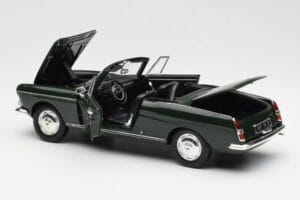 Peugeot 404 Cabriolet Antique Green Begrænset Udgave Norev 1:18 184829 Metal — billede 5 af 8