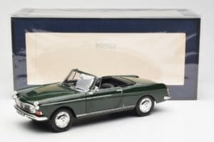 Peugeot 404 Cabriolet Antique Green Begrænset Udgave Norev 1:18 184829 Metal — billede 8 af 8
