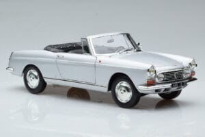 Peugeot 404 Cabriolet Sølv Norev 1:18 184835 Metal — billede 6 af 8