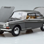Peugeot 404 Coupe Graphite Grå Norev 1:18 - image 2 of 7