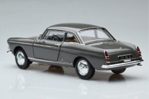 Peugeot 404 Coupe Graphite Grå Norev 1:18 184834 Metal — billede 6 af 7