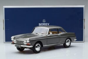 Peugeot 404 Coupe Graphite Grå Norev 1:18 184834 Metal — billede 7 af 7