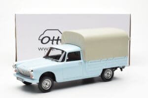 Peugeot 404 Pickup Bache Pastelblå Otto 1:18 OT1036 Resin — billede 6 af 6