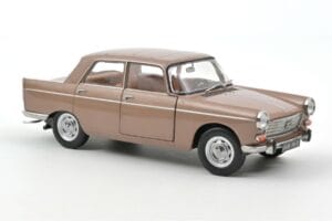 Peugeot 404 Med Campingvogn Henon Norev 1:18 184837 Metal — billede 2 af 7