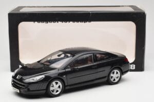 Peugeot 407 Coupé Sort Norev 1:18 184752 Metal — billede 8 af 8