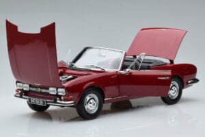 Peugeot 504 Cabriolet Rød Norev 1:18 184818 Metal — billede 2 af 8