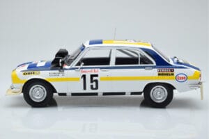 Peugeot 504 Ti #15 B. Consten Rally Morocco 1975 IXO 1:18 18RMC044C Metal — billede 3 af 6
