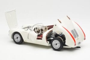 Porsche 550 Spyder 70 År Edition Hvid Schuco 1:18 450033300 Metal — billede 5 af 8