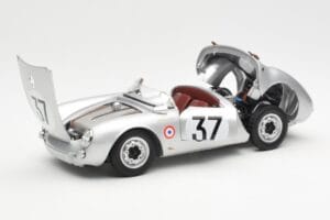 Porsche 550 RS Spyder #37 H. Polensky / R. von Frankenberg 24 Hours of Le Mans 1955 Schuco 1:18 450033400 Metal — billede 2 af 8