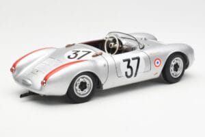 Porsche 550 RS Spyder #37 H. Polensky / R. von Frankenberg 24 Hours of Le Mans 1955 Schuco 1:18 450033400 Metal — billede 3 af 8