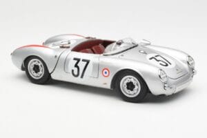 Porsche 550 RS Spyder #37 H. Polensky / R. von Frankenberg 24 Hours of Le Mans 1955 Schuco 1:18 450033400 Metal — billede 6 af 8