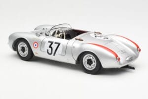 Porsche 550 RS Spyder #37 H. Polensky / R. von Frankenberg 24 Hours of Le Mans 1955 Schuco 1:18 450033400 Metal — billede 7 af 8