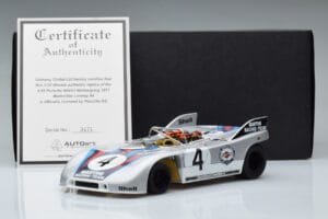 Porsche 908/03 #4 V. Elford / G. Larrousse 1000km Nurburgring 1971 AUTOart 1:18 87181 Metal — billede 8 af 8