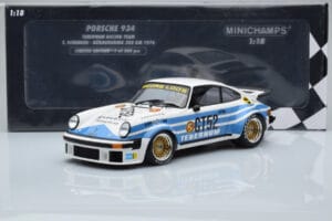 Porsche 911 934 Tebernum Racing Team #52 T. Schenken Nurburgring 300km 1976 Minichamps 1:18 155766452 Metal — billede 6 af 6
