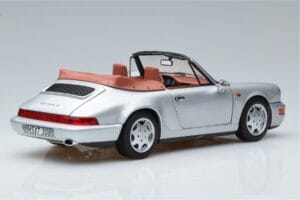 Porsche 911 964 Carrera 2 Cabriolet Sølv Norev 1:18 187330 Metal — billede 3 af 7