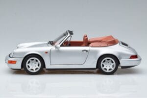 Porsche 911 964 Carrera 2 Cabriolet Sølv Norev 1:18 187330 Metal — billede 4 af 7