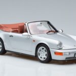 Porsche 911 964 Carrera 2 Cabriolet Sølv Norev 1:18 187330 Metal - image 5 of 7