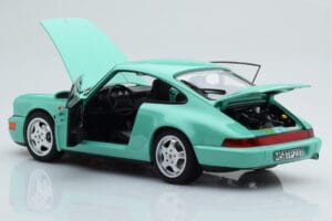 Porsche 911 964 Carrera 2 Mint Grøn Norev 1:18 187327 Metal — billede 3 af 8