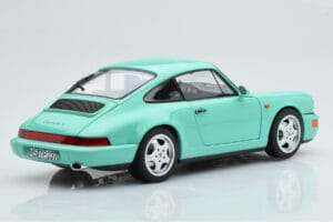 Porsche 911 964 Carrera 2 Mint Grøn Norev 1:18 187327 Metal — billede 4 af 8