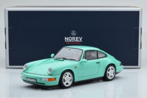 Porsche 911 964 Carrera 2 Mint Grøn Norev 1:18 187327 Metal — billede 8 af 8