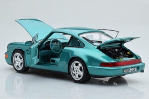 Porsche 911 964 Carrera 2 Wimbledon Grøn Norev 1:18 187329 Metal — billede 3 af 8
