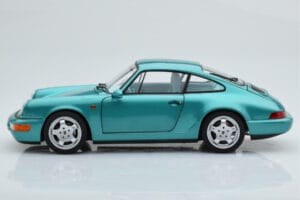 Porsche 911 964 Carrera 2 Wimbledon Grøn Norev 1:18 187329 Metal — billede 5 af 8