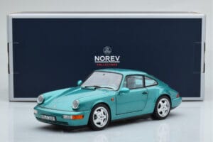 Porsche 911 964 Carrera 2 Wimbledon Grøn Norev 1:18 187329 Metal — billede 8 af 8