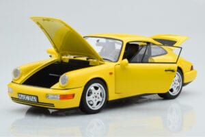 Porsche 911 964 Carrera 2 Gul Norev 1:18 187328 Metal — billede 2 af 8
