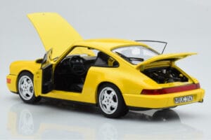 Porsche 911 964 Carrera 2 Gul Norev 1:18 187328 Metal — billede 3 af 8