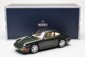 Porsche 911 964 Carrera 4 Grøn Metallic Asia Exclusive Norev 1:18 187326 Metal — billede 8 af 8