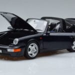 Porsche 911 964 Carrera 4 Targa Blå Norev 1:18 187340 Metal - image 2 of 8