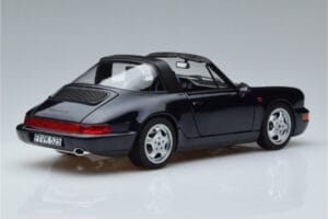 Porsche 911 964 Carrera 4 Targa Blå Norev 1:18 187340 Metal — billede 3 af 8