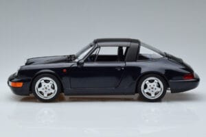 Porsche 911 964 Carrera 4 Targa Blå Norev 1:18 187340 Metal — billede 4 af 8