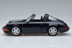 Porsche 911 964 Carrera 4 Targa Blå Norev 1:18 187340 Metal — billede 5 af 8
