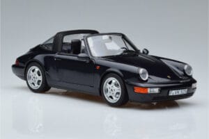 Porsche 911 964 Carrera 4 Targa Blå Norev 1:18 187340 Metal — billede 6 af 8