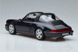 Porsche 911 964 Carrera 4 Targa Blå Norev 1:18 187340 Metal — billede 7 af 8