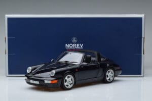 Porsche 911 964 Carrera 4 Targa Blå Norev 1:18 187340 Metal — billede 8 af 8