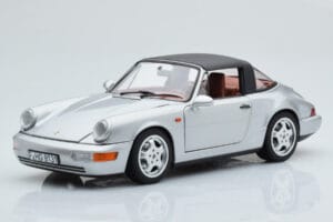 Porsche 911 964 Carrera 4 Targa Polar Sølv Norev 1:18 187342 Metal — billede 4 af 9