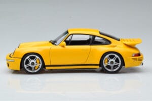 Porsche 911 964 RUF CTR Anniversary Blossom Gul Almost Real 1:18 880301 Metal — billede 5 af 8