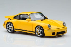 Porsche 911 964 RUF CTR Anniversary Blossom Gul Almost Real 1:18 880301 Metal — billede 6 af 8