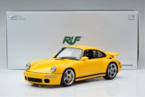 Porsche 911 964 RUF CTR Anniversary Blossom Gul Almost Real 1:18 880301 Metal — billede 8 af 8