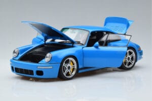 Porsche 911 964 RUF SCR Mexico Blå Almost Real 1:18 880202 Metal — billede 2 af 10