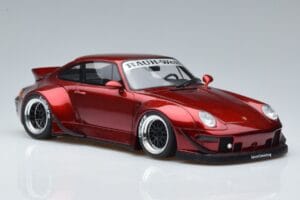 Porsche 911 964 RWB Duck Tail Candy Apple GT Spirit 1:18 GT759 Resin — billede 4 af 6