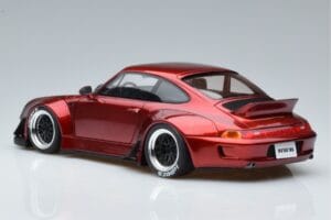 Porsche 911 964 RWB Duck Tail Candy Apple GT Spirit 1:18 GT759 Resin — billede 5 af 6