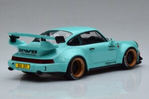 Porsche 911 964 RWB Tiffany Blå GT Spirit 1:18 GT875 Resin — billede 2 af 6